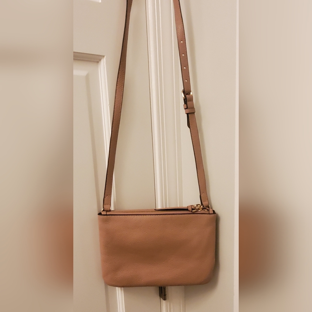 Vince Cumuto Elegant Tan Crossbody Bag
